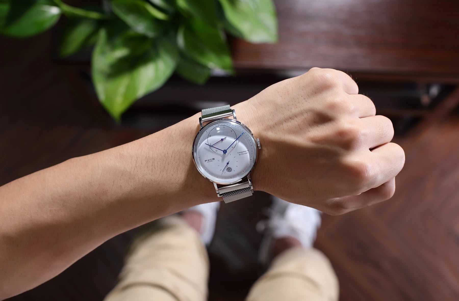 FEICE 20mm Men's Mechanical Watch Men Automatic Bauhaus WristWatch Waterproof Fashion Creative Simple Relogio Masculino-FM202