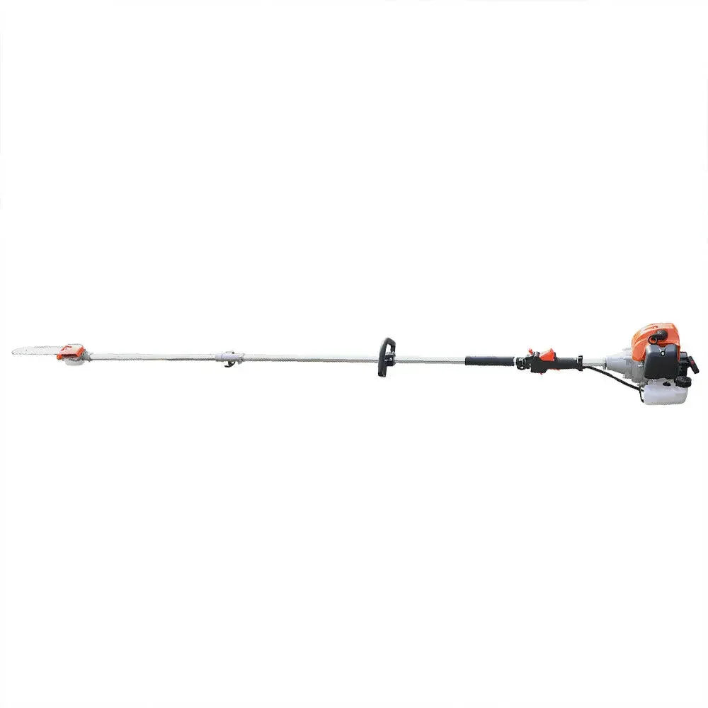 52cc 2 Stroke Gas Pole Saw Split Shaft Chainsaw  Pruner Trimmer Tree Branches Single Cylinder Air-Cooled  2.3m