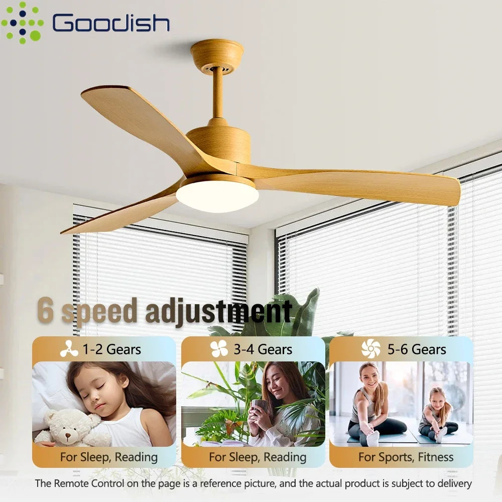 Modern Nordic Led Ceiling Fans with Lights Home Decoration Strong Wind with Focus Lamps for Kitchen Living Dining Room With Fan