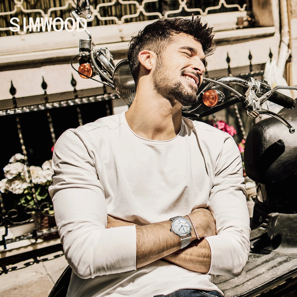 FEICE 20mm Men's Mechanical Watch Men Automatic Bauhaus WristWatch Waterproof Fashion Creative Simple Relogio Masculino-FM202