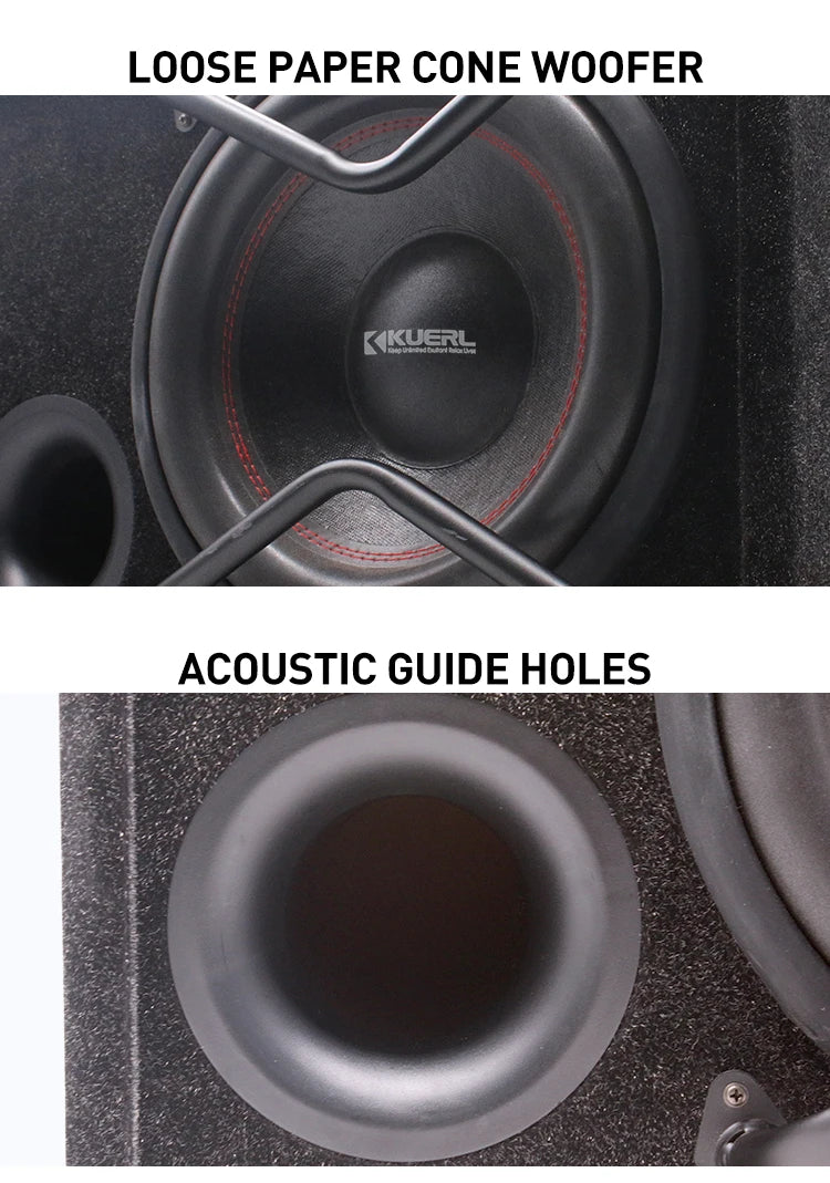 Car Subwoofer Audio Amplifier Vehicle Under Seat Passive Subwoofer 12 Inch 2600W