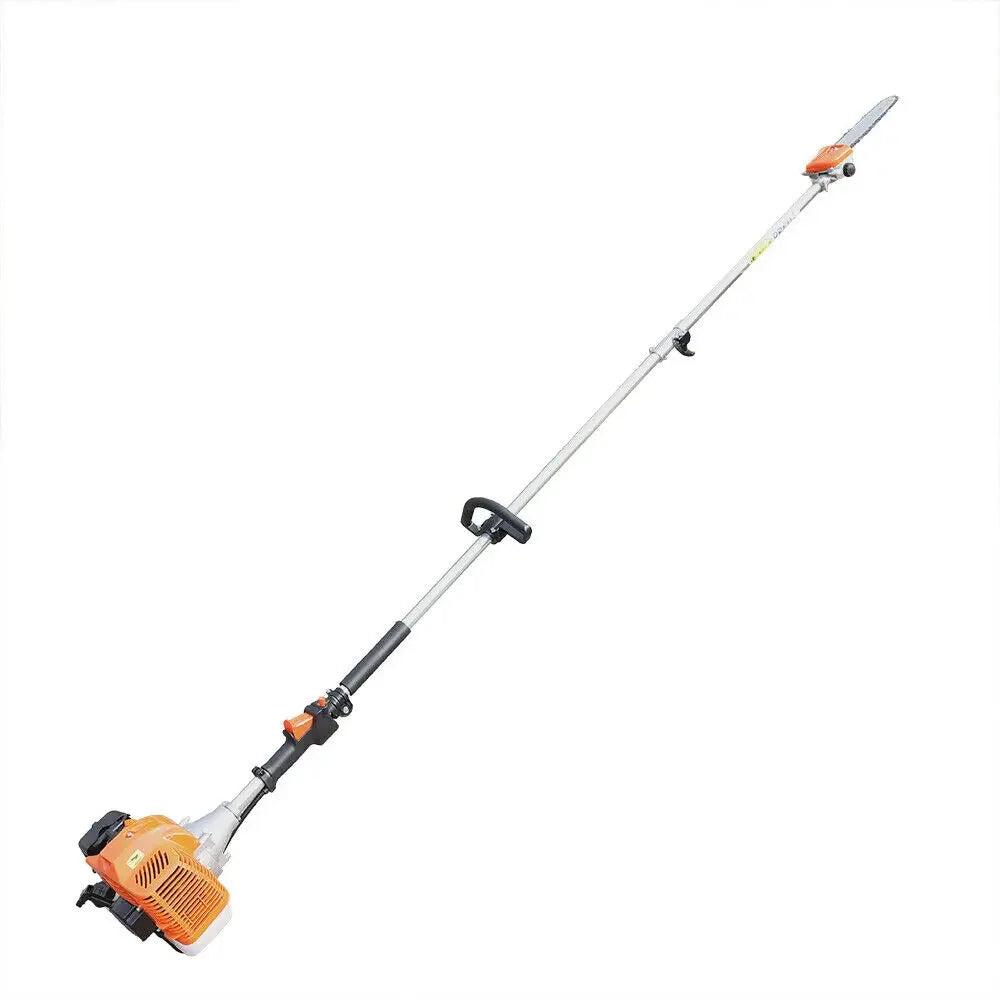 52cc 2 Stroke Gas Pole Saw Split Shaft Chainsaw  Pruner Trimmer Tree Branches Single Cylinder Air-Cooled  2.3m