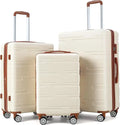 3 Piece Hardshell Luggage Set Expandable (20''/24''/28''), Suitcase Set 3pcs with TSA Locks, Lightweight Hardside Suitcase Set w