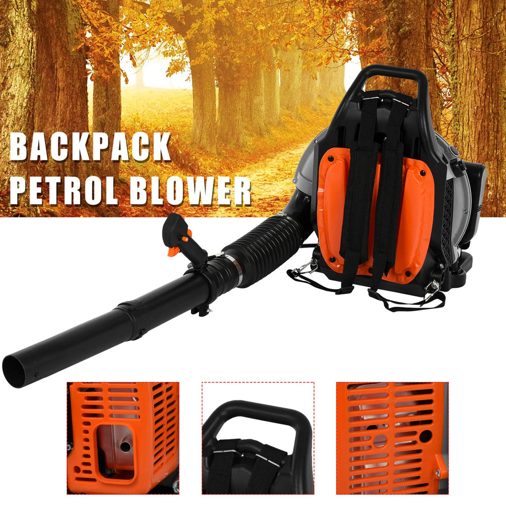 Gas Powered Leaf Blower 2-Stroke Engine Air Volume Handheld Blower Powerful Wind Snow Blower for Lawn Garden