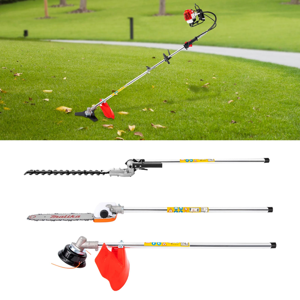 Powerful 52cc 4 in 1 Multi Functional Trimming Tools Gas Hedge Trimmer Weed Eater String Trimmer  Brush Cutter Pole Saw