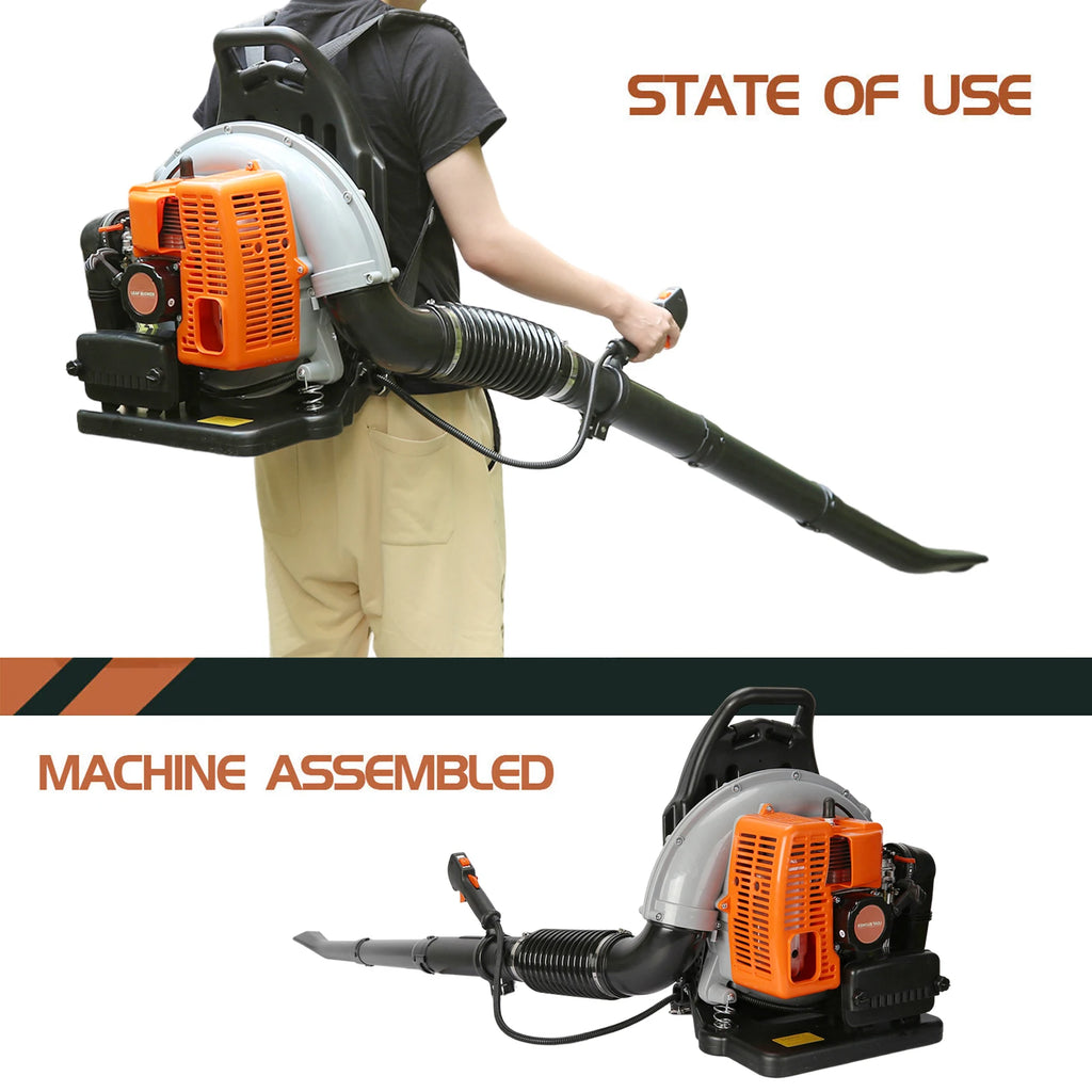 Gas Powered Leaf Blower 2-Stroke Engine Air Volume Handheld Blower Powerful Wind Snow Blower for Lawn Garden