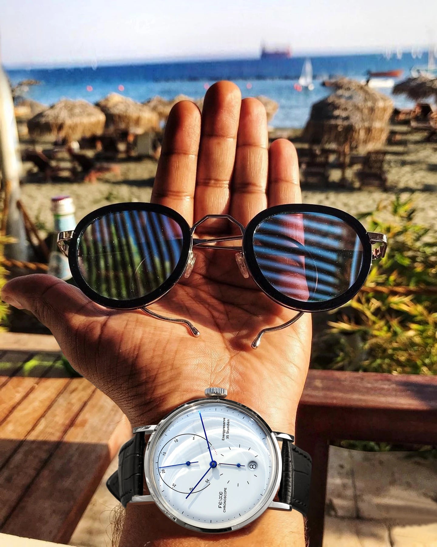 FEICE 20mm Men's Mechanical Watch Men Automatic Bauhaus WristWatch Waterproof Fashion Creative Simple Relogio Masculino-FM202