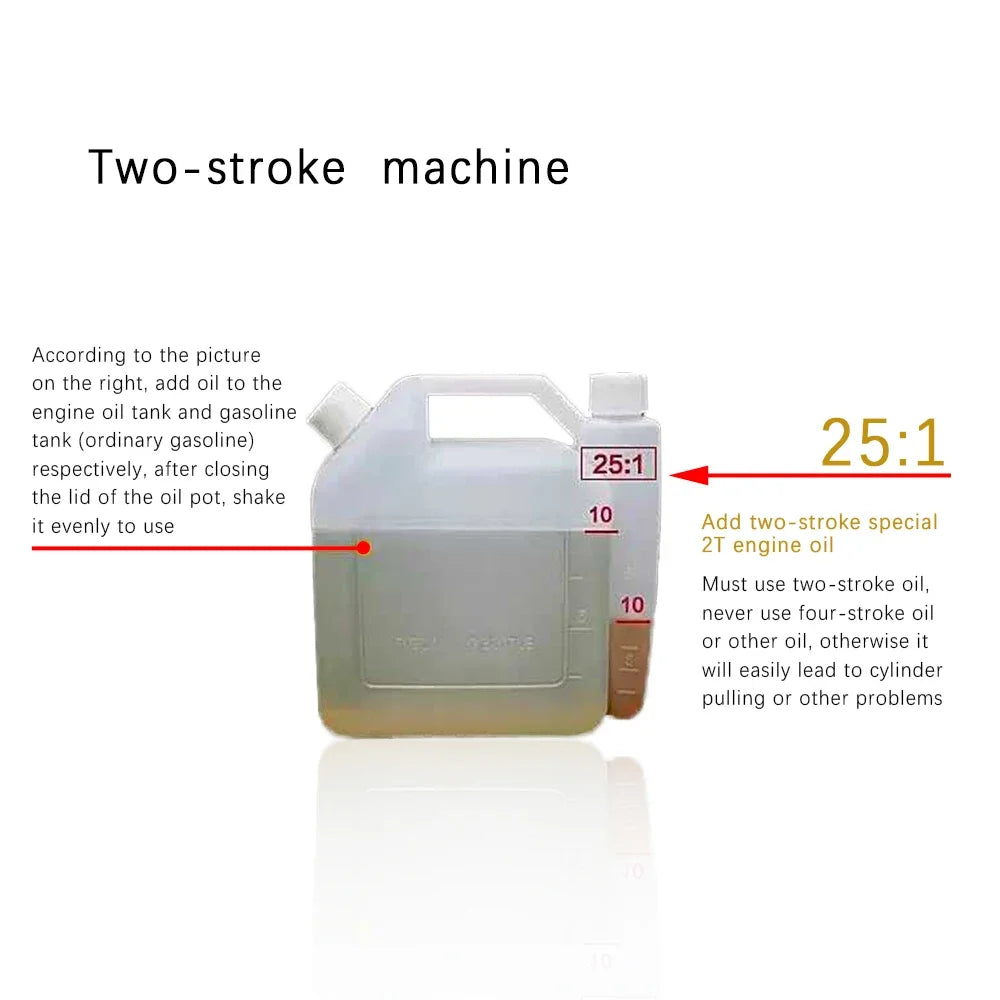 52cc 2 Stroke Gas Pole Saw Split Shaft Chainsaw  Pruner Trimmer Tree Branches Single Cylinder Air-Cooled  2.3m